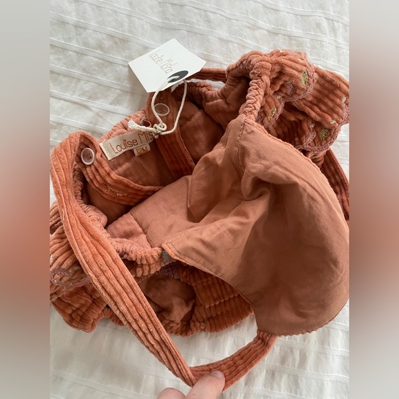 Louise Misha Embroidered Corduroy Romper - Picture 4 of 6